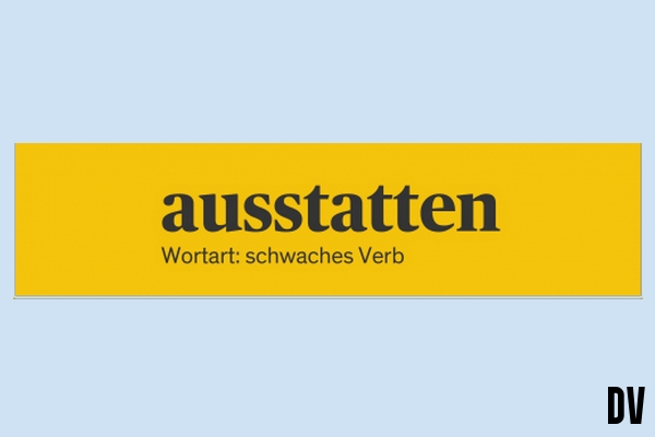 ausstatten mit