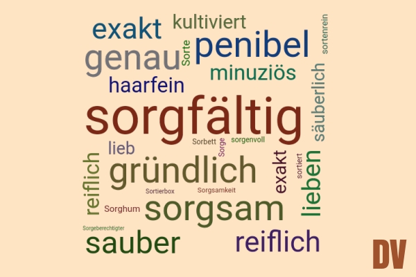 sorgfältig
